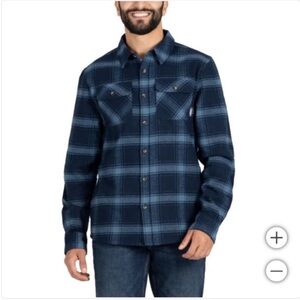 NWT Colorado Clothing Men Flannel BLUE - size M checks casual winter cozy comfy